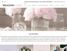 Tablet Screenshot of broadway-florist.com